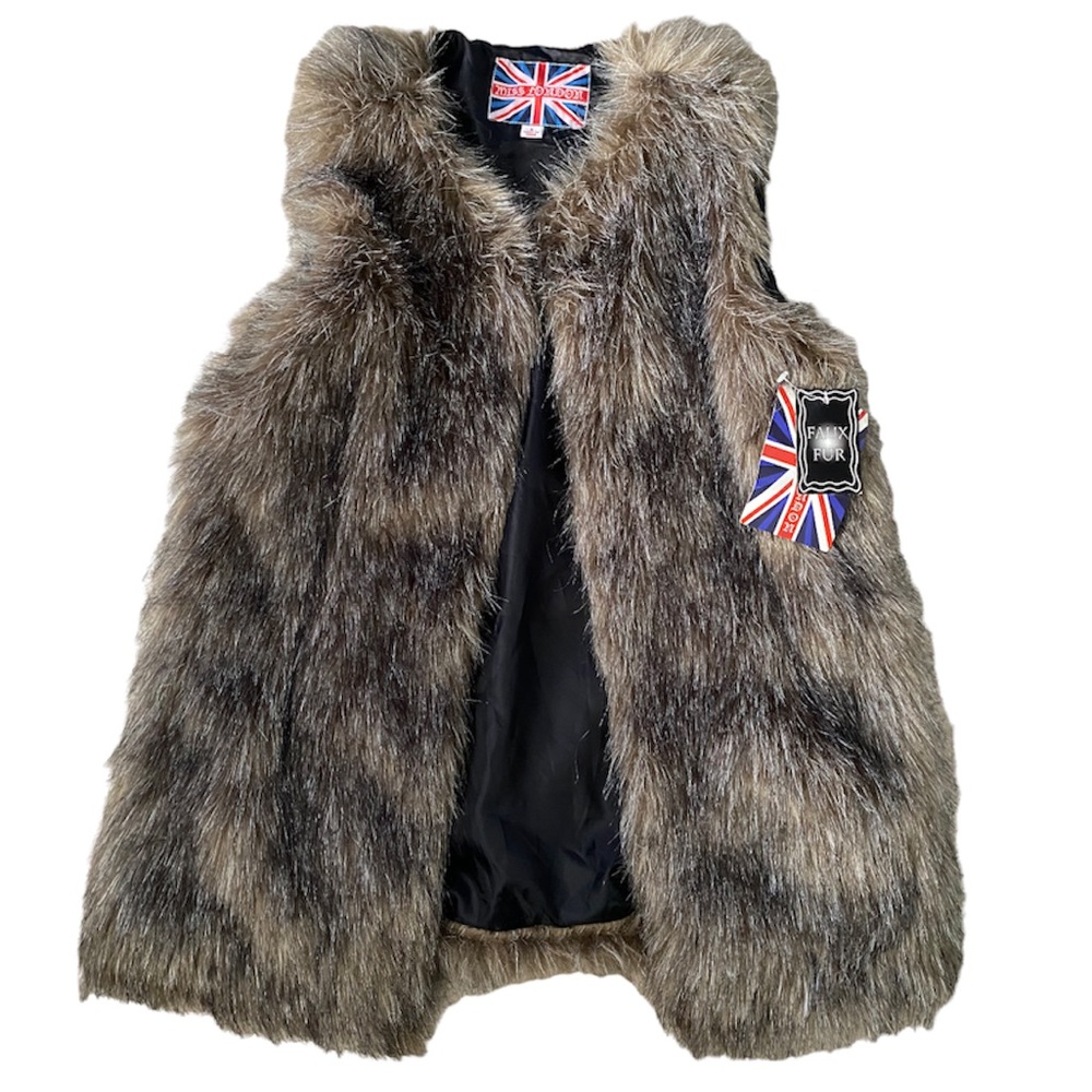 Miss London Faux Fur Vest*